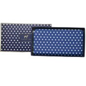 Wholesale - *OUTSIDE OF CA* LRG BLUE POLKA DOT ZIPPER WALLET IN GIFT BOX, UPC: 4890808256800